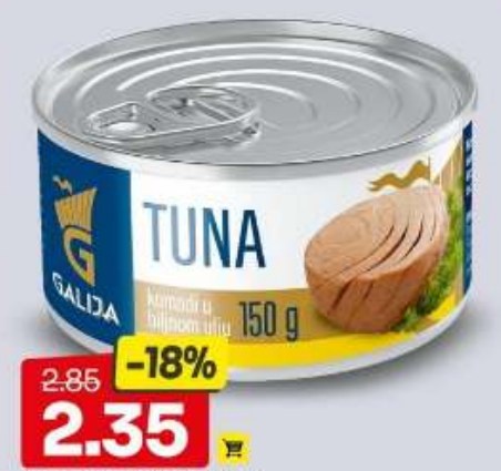 Tuna komadi u biljnom ulju