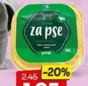 Pašteta za pse perad