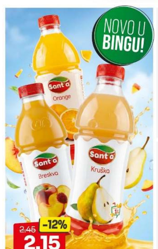 Sok Breskva/ Kruška/ Orange