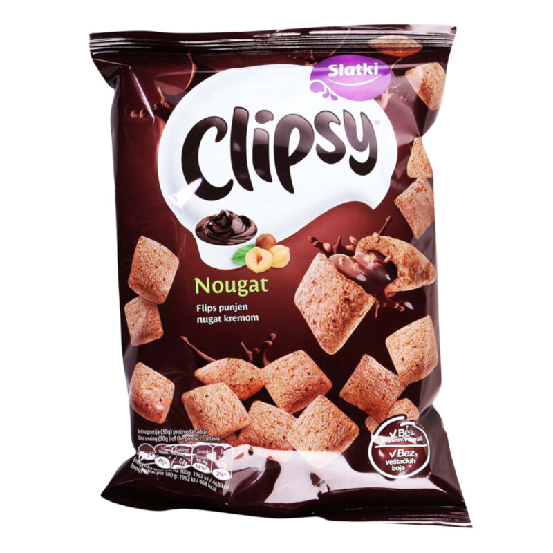 Nougat krem punjeni jastučići Clipsy Marbo