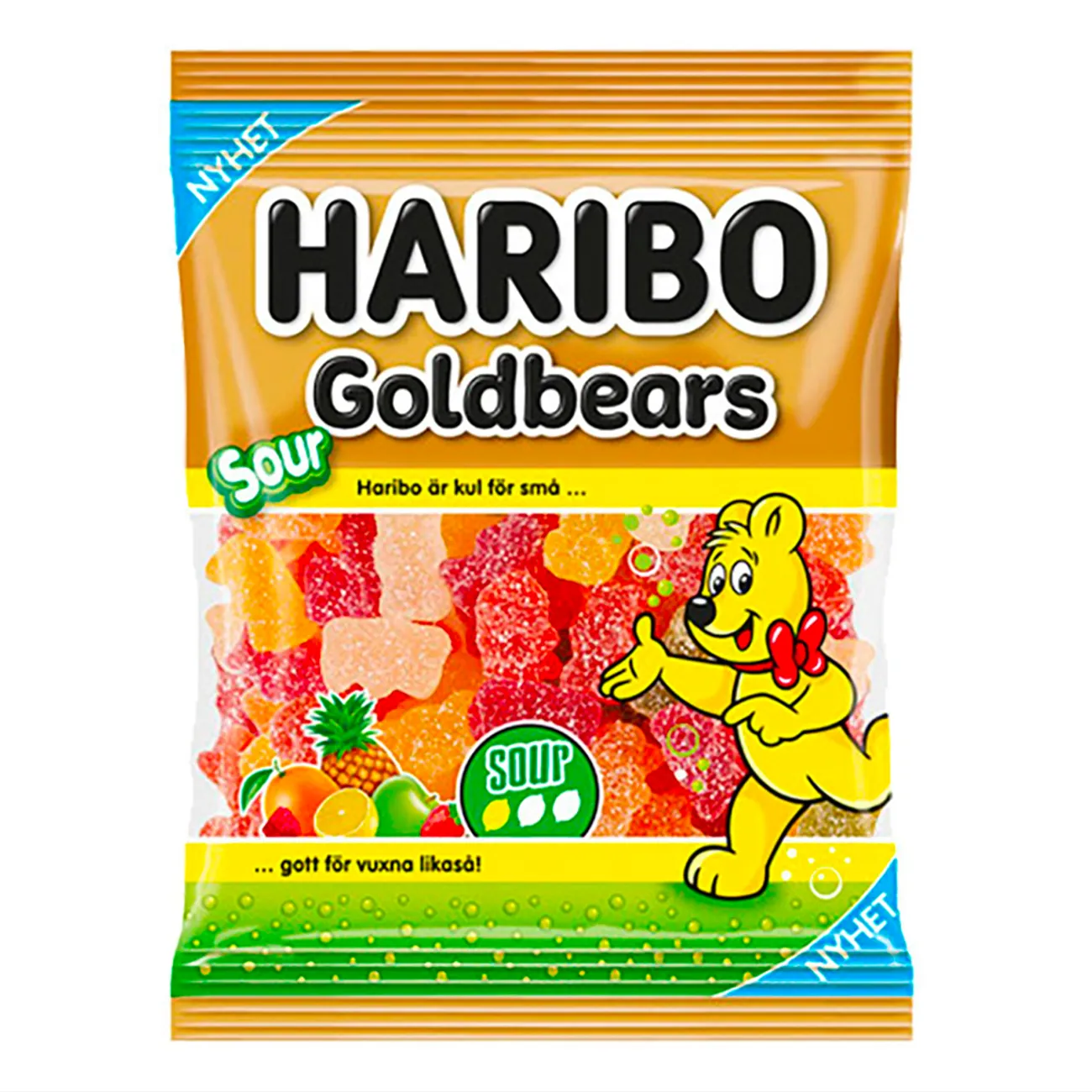 Bombon Haribo Goldbaren, Goldbear sour, Starmix