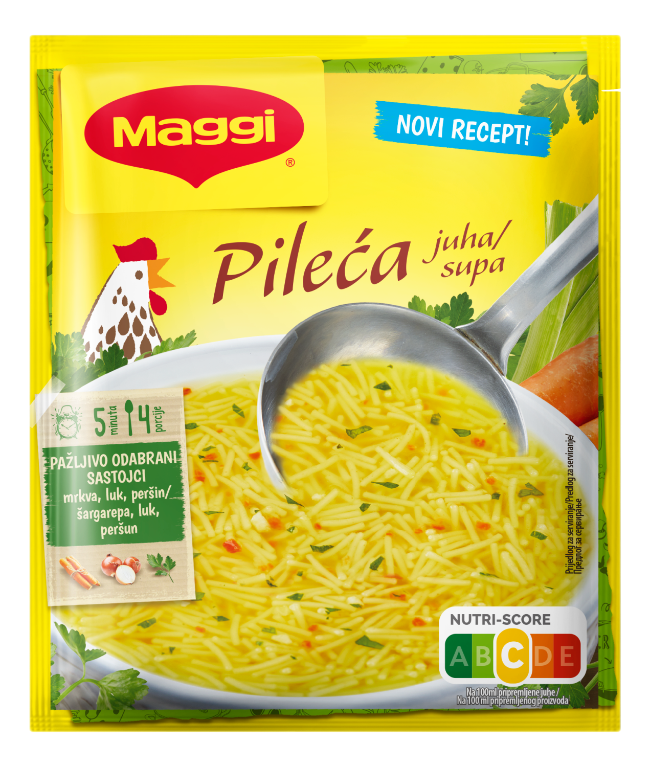 Juha goveđa, pileća s rezancima Maggi