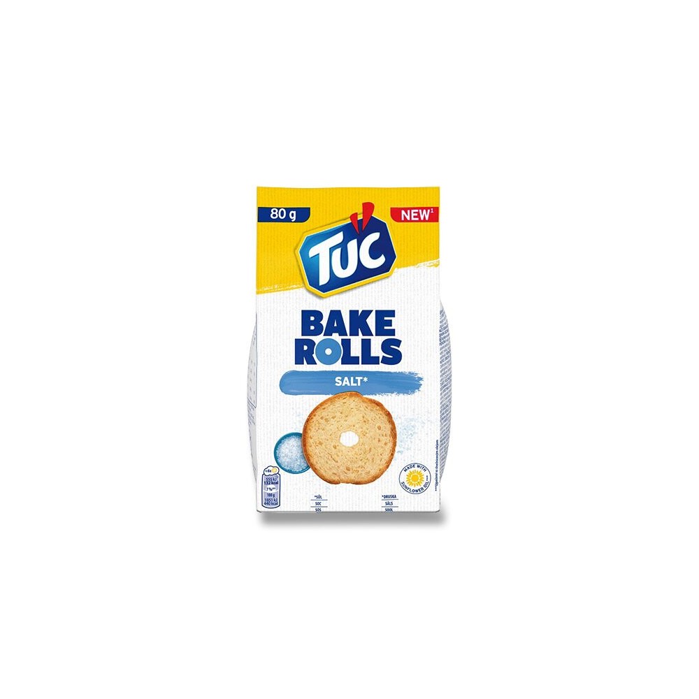 Tuc bake rolls salt, pizza