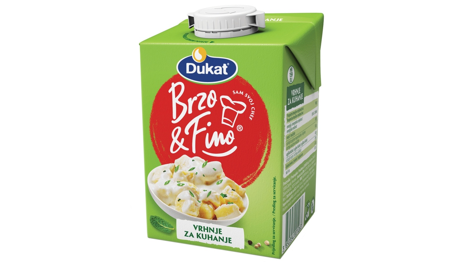 Vrhnje za kuhanje 20% m.m.