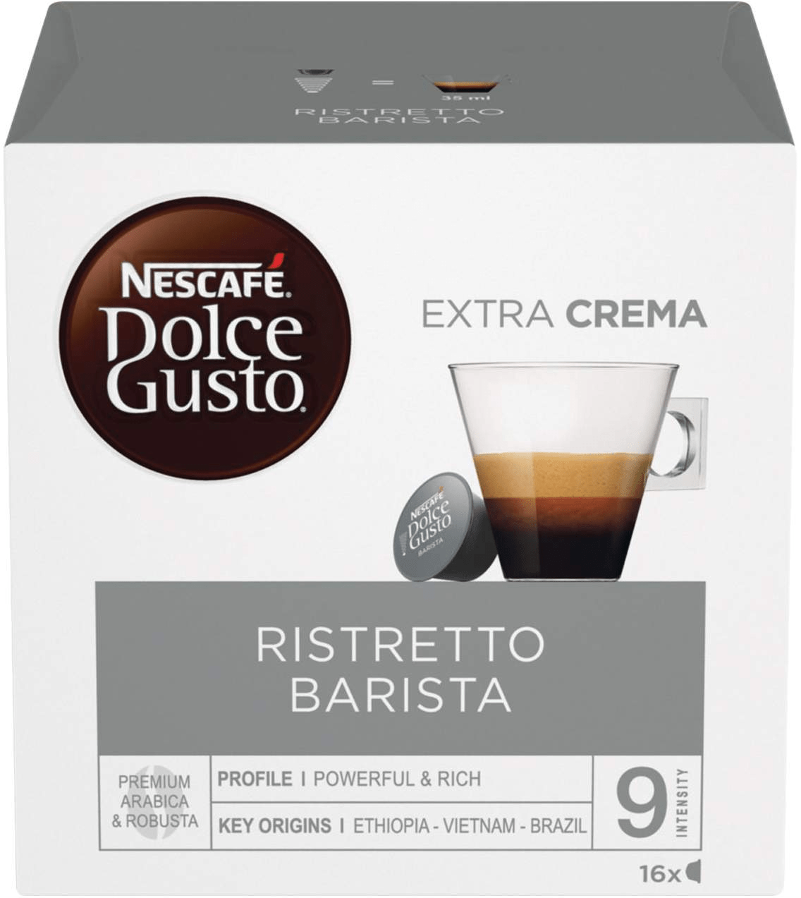 Espresso kafa Dolce Gusto Barista/ Ristreto 128 g/ Lungo 144 g