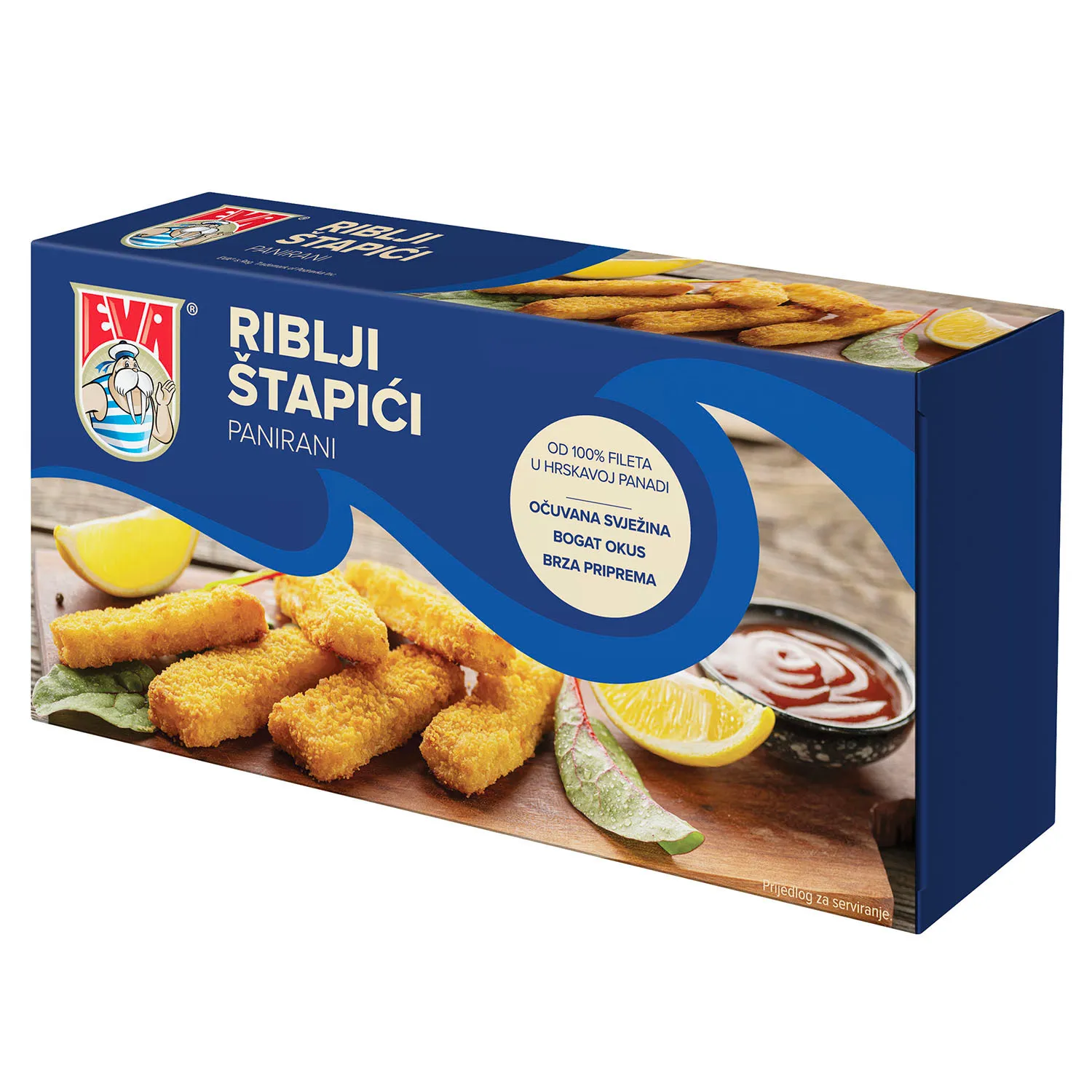 Panirani riblji štapići, Panirani fish burger od pastrmke