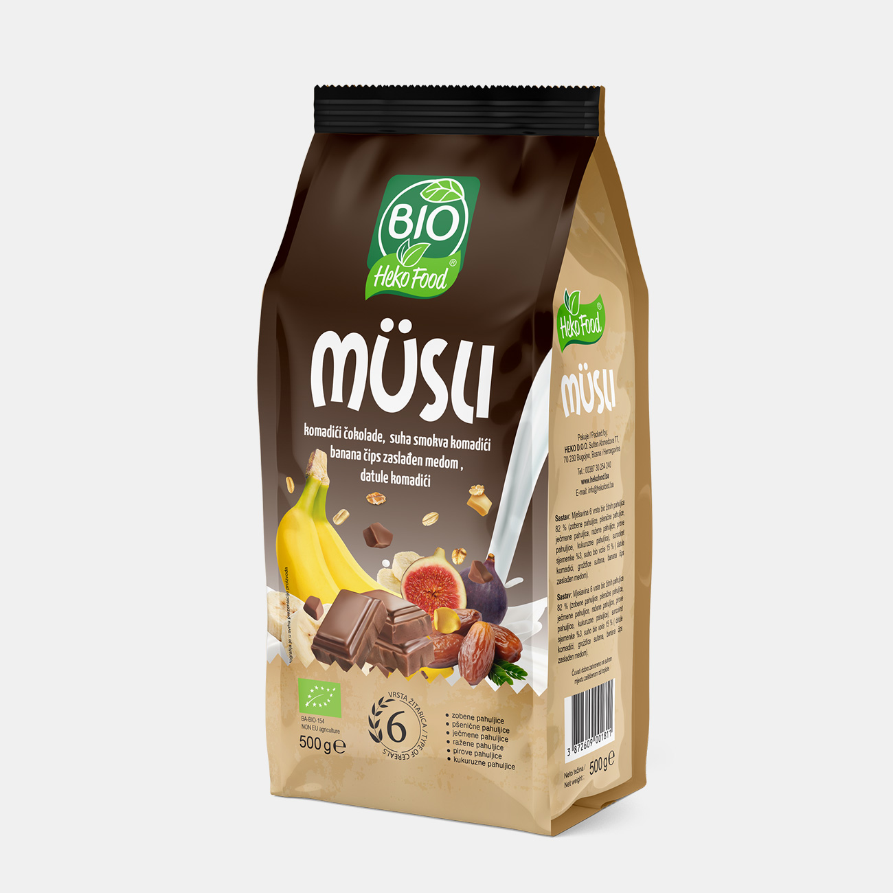 Musli crunchy čokolada i lješnjak, šumsko voće