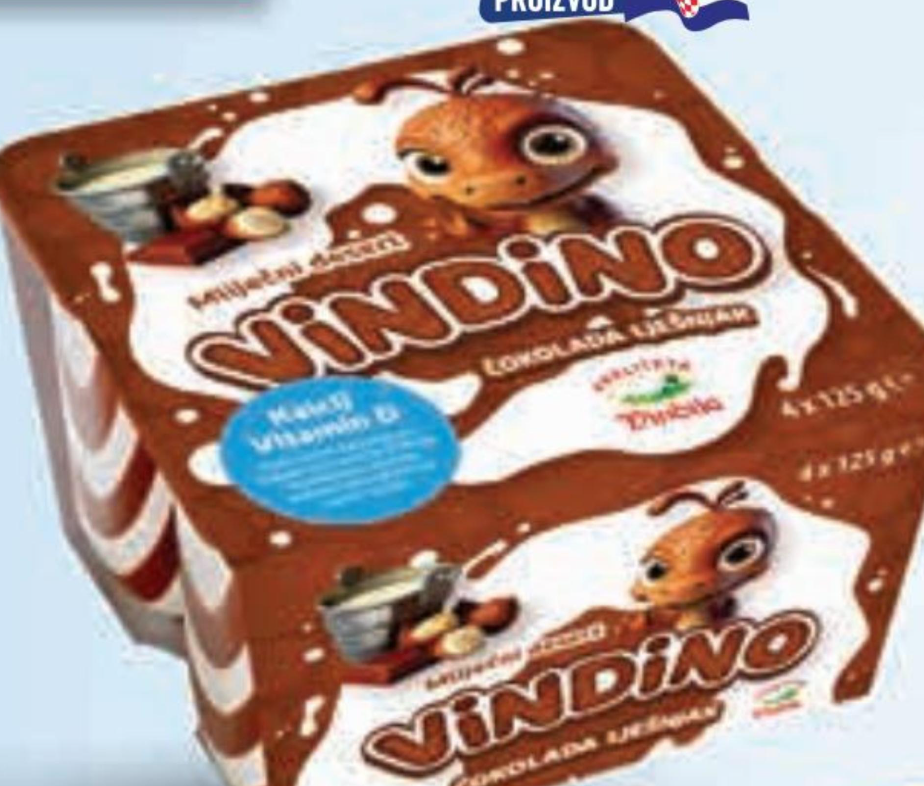 Mliječni desert lješnjak čokolada